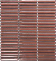 The Mosaic Factory Sevilla Mozaïek Tegel Mini Kitkat Vinger - Smoked Cherry 282x308 mm