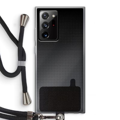 Musketon Halftone: Samsung Galaxy Note 20 Ultra / Note 20 Ultra 5G Transparant Hoesje met koord