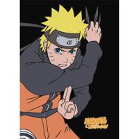 Naruto Fleece Plaid 100 x 140 cm zwart