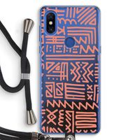 Marrakech Pink: Xiaomi Mi Mix 3 Transparant Hoesje met koord
