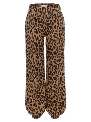 LOOXS Little winter broek meisjes - bruin - luipaard