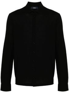 Herno chemise en coton à col italien - Noir