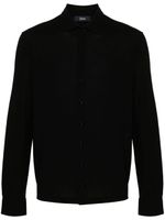 Herno chemise en coton à col italien - Noir