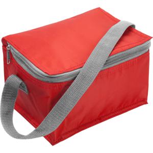 Kleine koeltas voor 6 blikjes - rood - Lunch-drankjes-medicijnen - 20 x 13 x 13 cm