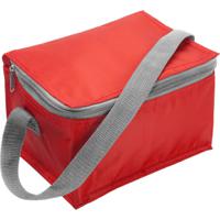 Kleine koeltas voor 6 blikjes - rood - Lunch-drankjes-medicijnen - 20 x 13 x 13 cm