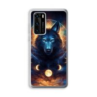 Wolf Dreamcatcher: Huawei P40 Transparant Hoesje
