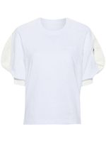 sacai t-shirt en coton à manches bouffantes - Blanc