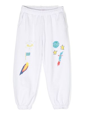 Kids Worldwide pantalon de jogging imprimé - Blanc