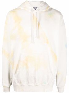 Diesel hoodie à imprimé tie dye - Tons neutres