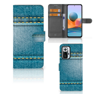 Xiaomi Redmi Note 10 Pro Wallet Case met Pasjes Jeans