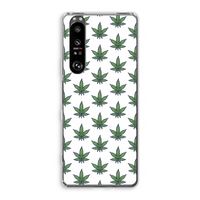 Weed: Sony Xperia 1 III Transparant Hoesje