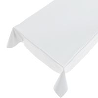 Tafelzeil/tafelkleed wit 140 x 175 cm   -