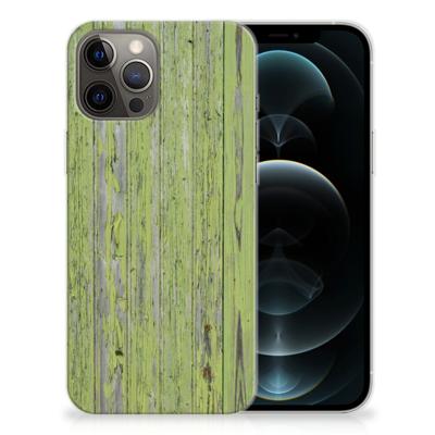 iPhone 12 Pro Max | Bumper Hoesje | Green Wood