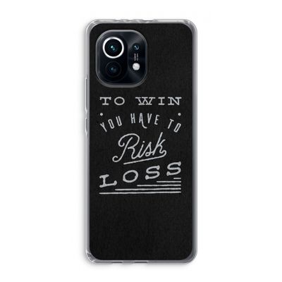 Risk loss: Xiaomi Mi 11 Transparant Hoesje