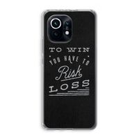 Risk loss: Xiaomi Mi 11 Transparant Hoesje Risk loss: Xiaomi Mi 11 Transparant Hoesje