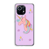 Roze eenhoorn: Xiaomi Mi 11 Transparant Hoesje
