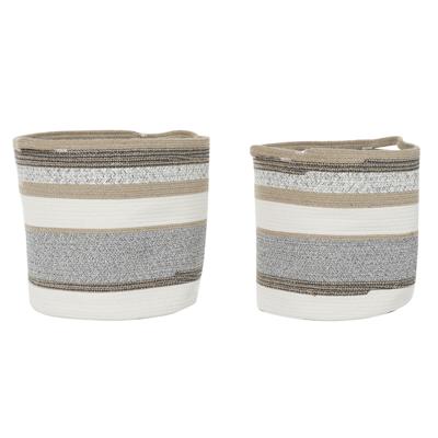 Mandenset DKD Home Decor Katoen Jute (40 x 40 x 40 cm)