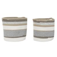 Mandenset DKD Home Decor Katoen Jute (40 x 40 x 40 cm)