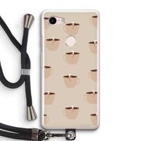 Morning coffee: Pixel 3 Transparant Hoesje met koord