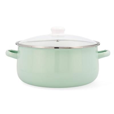 Kookpot met Glazen Deksel Quid Cocco Geëmailleerd Staal 26 cm