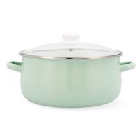 Kookpot met Glazen Deksel Quid Cocco Geëmailleerd Staal 26 cm