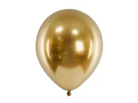 Gouden Glossy Ballonnen 30cm (50st) - thumbnail