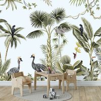 Naadloos Design Behang Jungle Birds 280x480