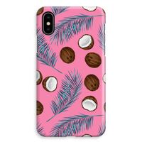 Kokosnoot roze: iPhone XS Max Volledig Geprint Hoesje