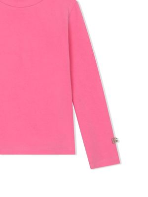 Dolce & Gabbana Kids t-shirt à logo Interlock - Rose