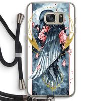 Golden Raven: Samsung Galaxy S7 Transparant Hoesje met koord