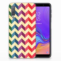 Samsung Galaxy A7 (2018) TPU bumper Zigzag Multi Color