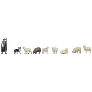 NOCH 35740 N Schapen en herder figuren Geverfd, Staand, Zittend