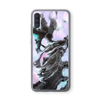 Pastel zwart: Samsung Galaxy A11 Transparant Hoesje Pastel zwart: Samsung Galaxy A11 Transparant Hoesje