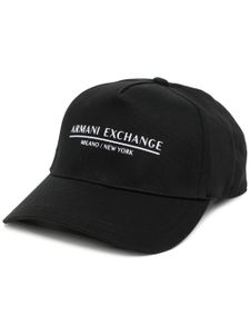 Armani Exchange casquette à logo imprimé - Noir