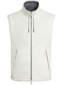 Zegna gilet Zephyr à design réversible - Blanc