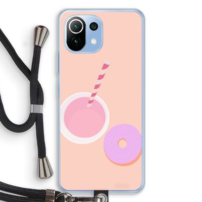 Donut: Xiaomi Mi 11 Lite Transparant Hoesje met koord