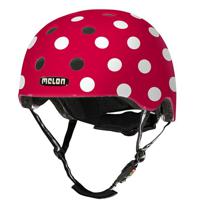 Melon kinderhelm Urban Active junior 52-58 cm roze/wit mt M/L