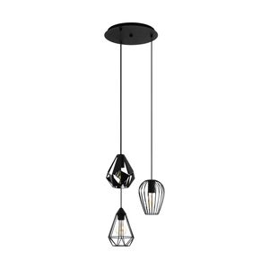 EGLO Distaff Hanglamp - E27 - Ø 34 cm - Zwart