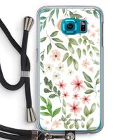 Botanical sweet flower heaven: Samsung Galaxy S6 Transparant Hoesje met koord