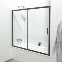 Saniclass ID06 Quick Fit Badwand - 2 delige schuifdeur - 170x150cm - 6mm veiligheidsglas - anti kalk - mat zwart SAQ6121-170B Saniclass ID06 Quick Fit Badwand - 2 delige schuifdeur - 170x150cm - 6mm veiligheidsglas - anti kalk - mat zwart SAQ6121-170B
