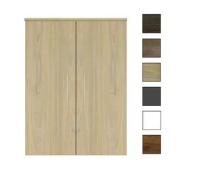 Sanicare kolomkast met reling greep 67x90x32cm grey-wood