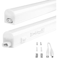 LED TL Armatuur met T5 Buis - Aigi Timola - 60cm Enkel - 8W - Koppelbaar - Helder/Koud Wit 6500K - Mat Wit - Kunststof LED TL Armatuur met T5 Buis - Aigi Timola - 60cm Enkel - 8W - Koppelbaar - Helder/Koud Wit 6500K - Mat Wit - Kunststof