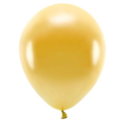 Party ballonnen - biologisch afbreekbaar - 100x - goud - milieuvriendelijke feestversiering