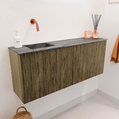 Toiletmeubel Mondiaz Joya Dlux | 100 cm | Meubelkleur Dusk | Faye wastafel Sombra Wasbak Links | Zonder kraangat(en)
