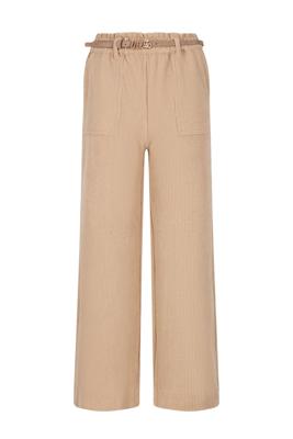 Like Flo winter corduroy wide leg broek meisjes - beige - Finn - riemlussen