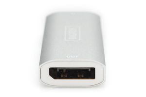 Digitus DS-55524 DisplayPort Adapter [1x DisplayPort bus - 1x DisplayPort bus] Zilver 4K UHD