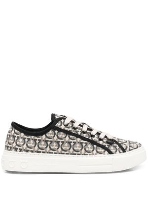 Ferragamo baskets Anson Gancini en jacquard - Tons neutres