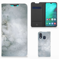 Bookcase Samsung Galaxy A40 Painting Grey - thumbnail