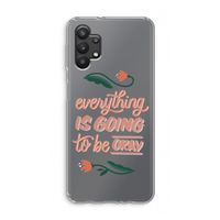 Optimistic flower girl: Samsung Galaxy A32 5G Transparant Hoesje