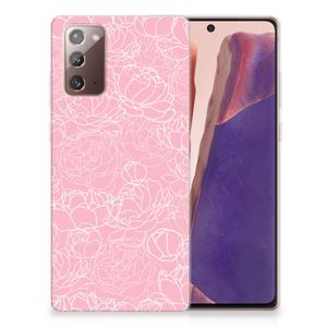 Samsung Note 20 TPU Case White Flowers